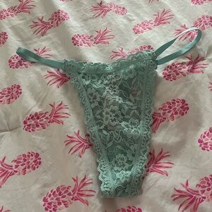 Victoria's Secret Lace Panty in Mint Green